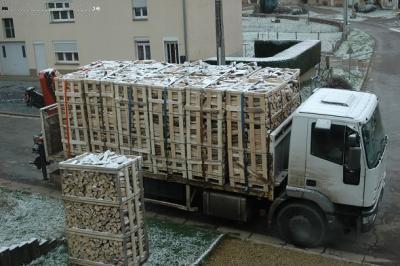 Grande promotion de bois de chauffage