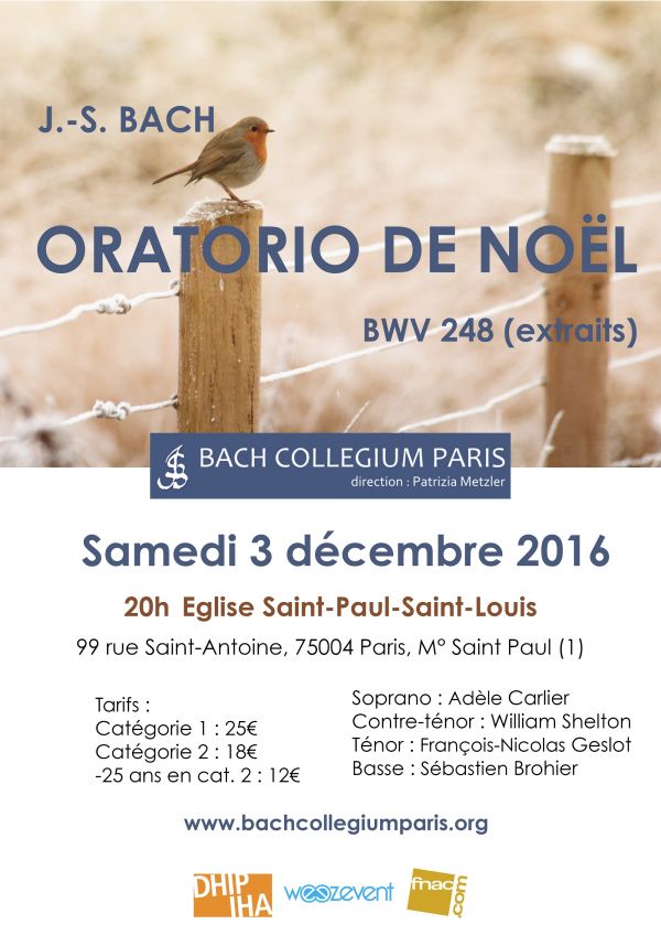 Oratorio de Noel de Jean-Sbastien Bach