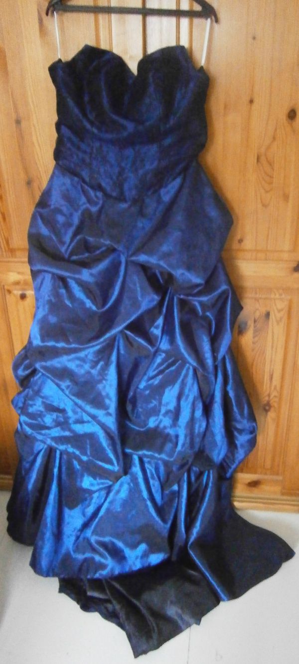 Robe de soire bleue