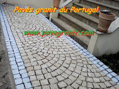 Pavé granit du Portugal posé chez vous