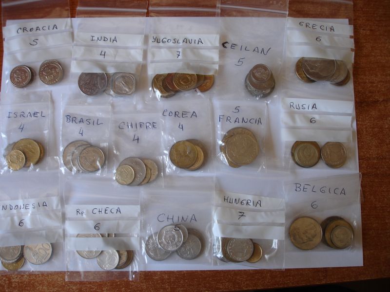 Series de monedas de 25 paises