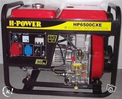 Groupe electrogene diesel 8,5 kva neuf