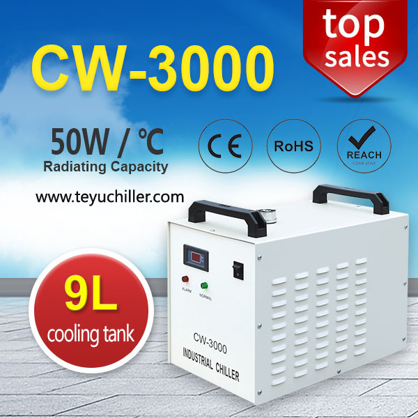 Portable Industrial Water Chiller CW 3000 for CNC Spindle