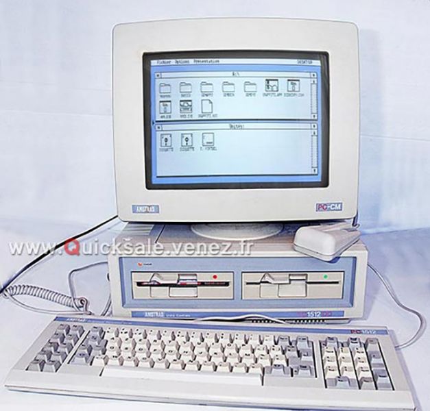 PC ordinateur Amstrad 1512 DD de 1987 (Rare) 280€ 