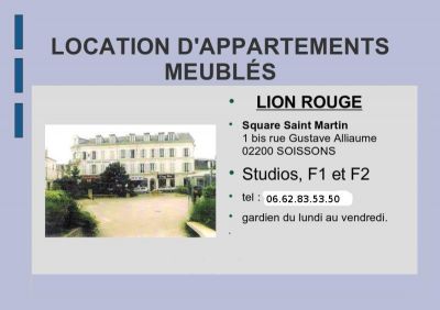 Appartements meubls  Soissons