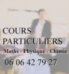 Cours  domicile Maths-Physique-Chimie 6me  Terminale