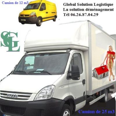 Location de camion, camionnette avec chauffeur