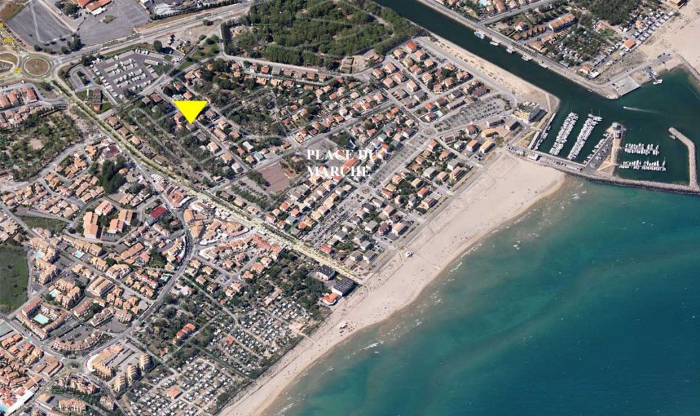 T2 vieux marseillan plage - MER  5mn  pied