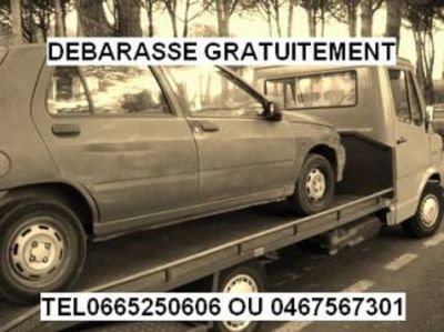 Debarrasse gratuitement tous vehicules sur roues